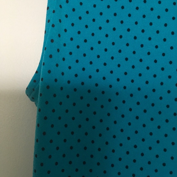 Jones New York Women's Sleeve Less Dress, Tahiti Turquoise/Navy, Large - Picture 5 of 6